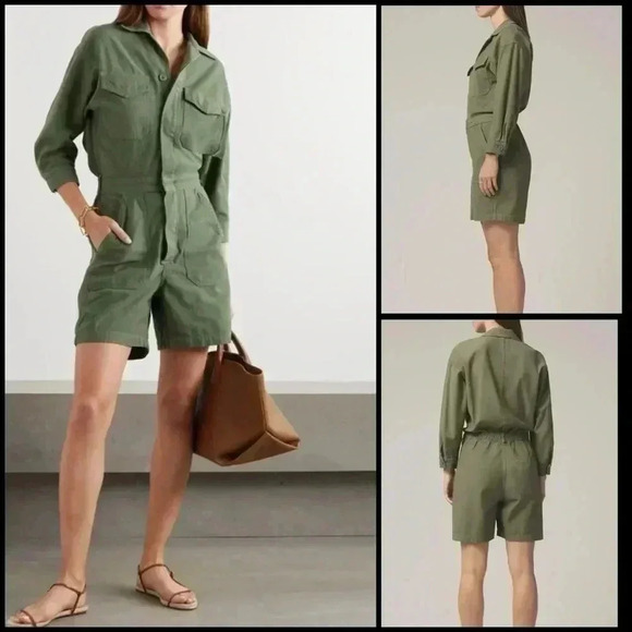 Citizens Of Humanity Marta Green Gorpcore Surplus Collection Romper Size XS - Picture 1 of 12